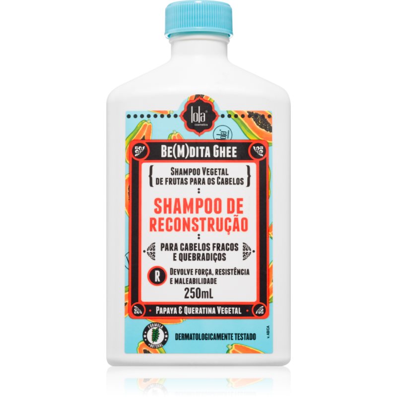Lola Cosmetics BE(M)DITA GHEE SHAMPOO RECONSTRUÇÃO regeneráló sampon a gyenge hajra 250 ml-Ár