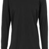 Long Shaped Fashion L/S T-Shirt Black