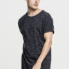 Long Space Dye Turn Up Tee blk/wht