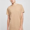Long T-shirt in the shape of a union beige