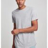 Long T-shirt in the shape of gray