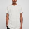 Long T-shirt in the shape of light gray