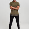 Long camo inset t-shirt olive/dark camo