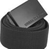 Long canvas belt black