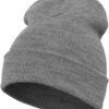 Long cap of heavy heather gray color