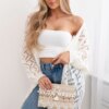 Long cardigan Super KID Mohair Off-white