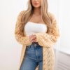Long cardigan Super KID Mohair peach