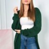 Long cardigan dark green