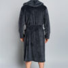 Long sleeve Mimas bathrobe - graphite