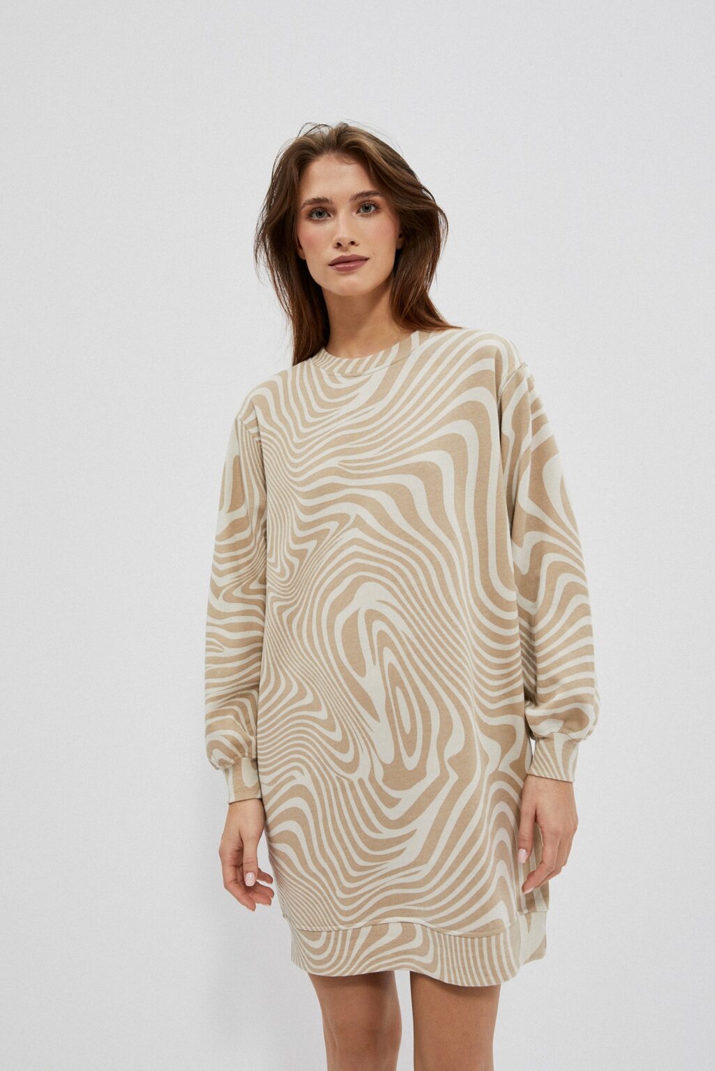 Long sleeve sweatshirt dress