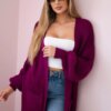 Long sweater dark purple