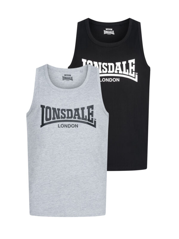 Lonsdale Men's singlet regular fit double pack