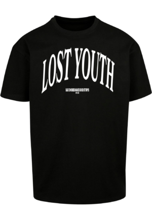 Lost Youth Póló 'Classic V.1'  fekete / fehér-Hungary