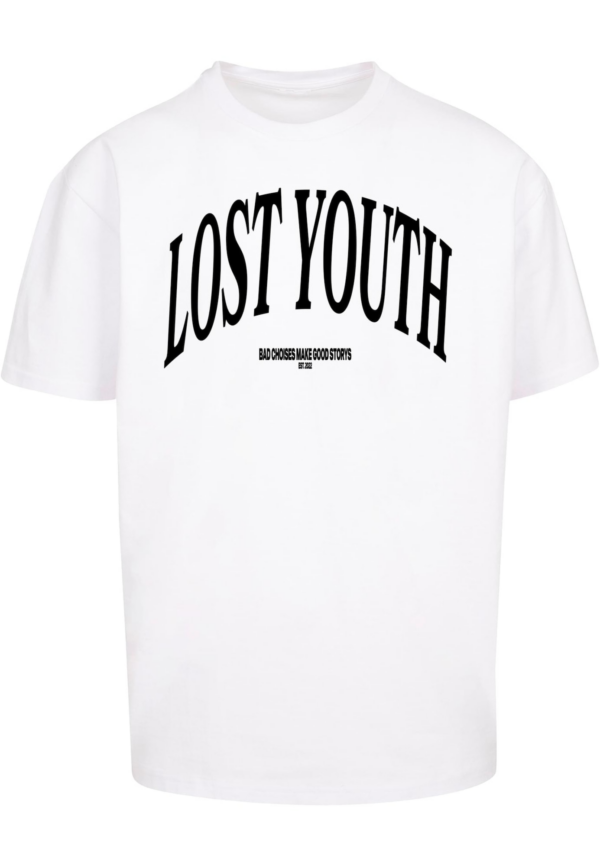 Lost Youth Póló 'Classic V.1'  fekete / fehér-Hungary