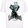 Lost Youth Póló  szürke / világosszürke / fekete / fehér-Hungary