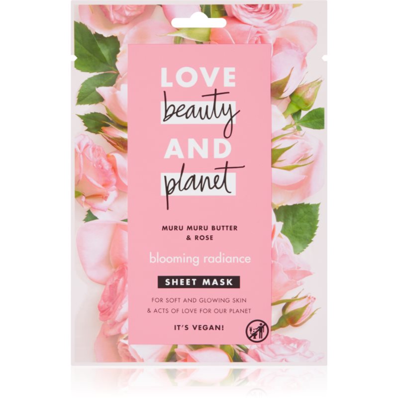 Love Beauty & Planet Blooming Radiance Muru Muru Butter & Rose arcmaszk az élénk bőrért 21 ml-Ár