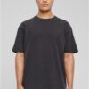 Love Yourself First Acid Washed Heavy Oversize Tee black