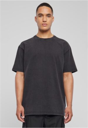 Love Yourself First Acid Washed Heavy Oversize Tee black