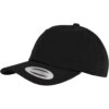 Low-profile black cotton twill