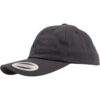 Low-profile dark grey cotton twill