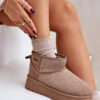 Low snow boots on the Big Star platform OO274A100 beige