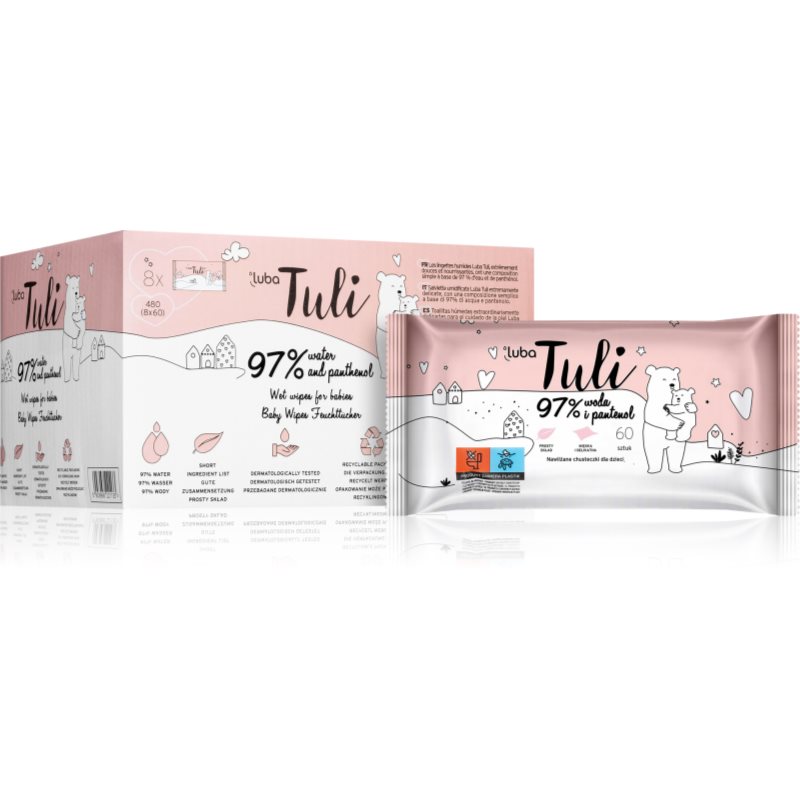 Luba Tuli Panthenol nedves törlőkendők gyermekeknek 8x60 db