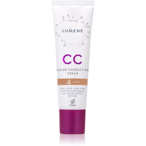 Lumene CC Color Correcting Cream CC krém az egyenletes bőrszínért SPF 20 árnyalat 4 Tan 30 ml-Ár