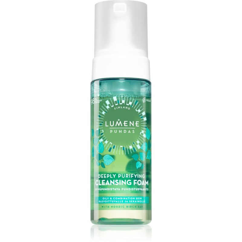 Lumene Deeply Purifying [PUHDAS] tisztító és szemlemosó hab kombinált és zsíros bőrre 150 ml-Ár