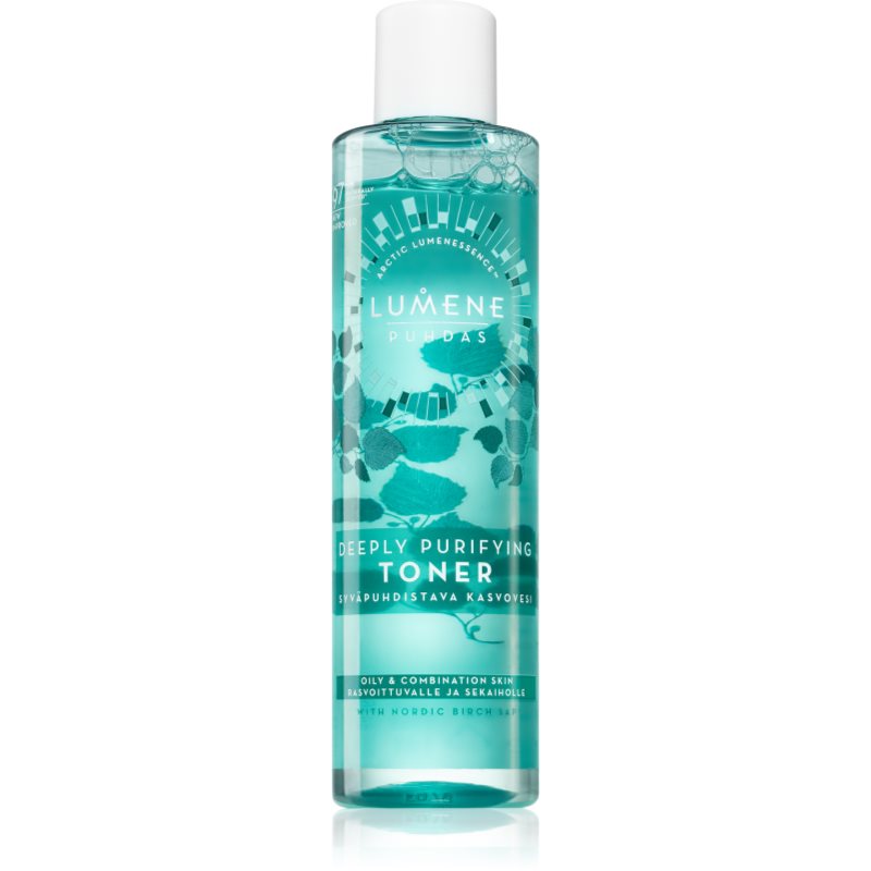 Lumene Deeply Purifying [PUHDAS] tisztító tonik a faggyú szabályozására és a pórusok minimalizására 200 ml-Ár