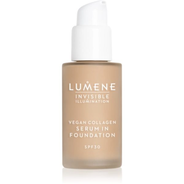 Lumene Invisible Illumination Vegan Collagen Serum in Foundation könnyű alapozó tápláló hatással SPF 30 4 30 ml
