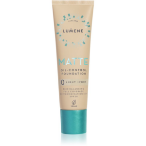 Lumene Matte Oil-Control mattító alapozó SPF 20 árnyalat 0 Light Ivory 30 ml-Eredeti