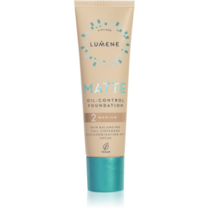 Lumene Matte Oil-Control mattító alapozó SPF 20 árnyalat 2 Soft Honey / Medium 30 ml-Eredeti