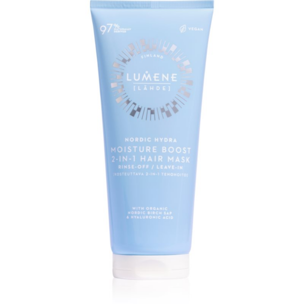 Lumene Nordic Hydra [LÄHDE] Moisture Boost hidratáló maszk hajra 2 az 1-ben 200 ml-ár