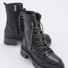 LuviShoes Abet Women's Black Skin Boots