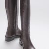 LuviShoes Acro Brown Skin Genuine Leather Women's Boots.