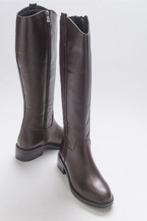 LuviShoes Acro Brown Skin Genuine Leather Women's Boots.