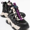 LuviShoes CLARA Black Purple Women's Sports Boots