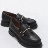 LuviShoes Dual Black Skin Women's Oxford Shoes