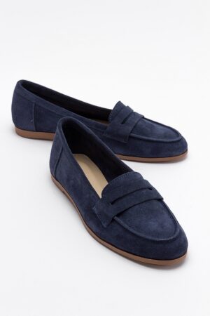 LuviShoes F02 Denim Suede Women's Ballerinas