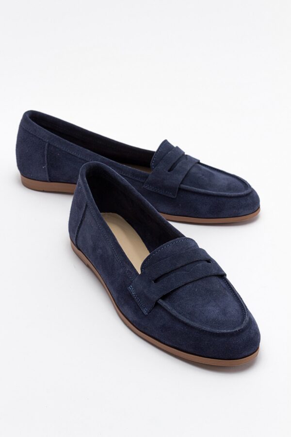 LuviShoes F02 Denim Suede Women's Ballerinas