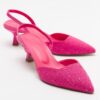 LuviShoes OVER Pink Women's Heeled Shoes