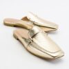 LuviShoes Ronda Gold Women's Slippers
