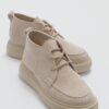 LuviShoes Valve Women's Beige Suede Boots