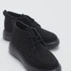 LuviShoes Valve Women's Black Suede Boots