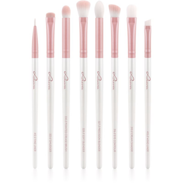 Luvia Cosmetics Prime Vegan All Eye Want ecset szett szemre Candy (Pearl White / Rose) 8 db-Ár