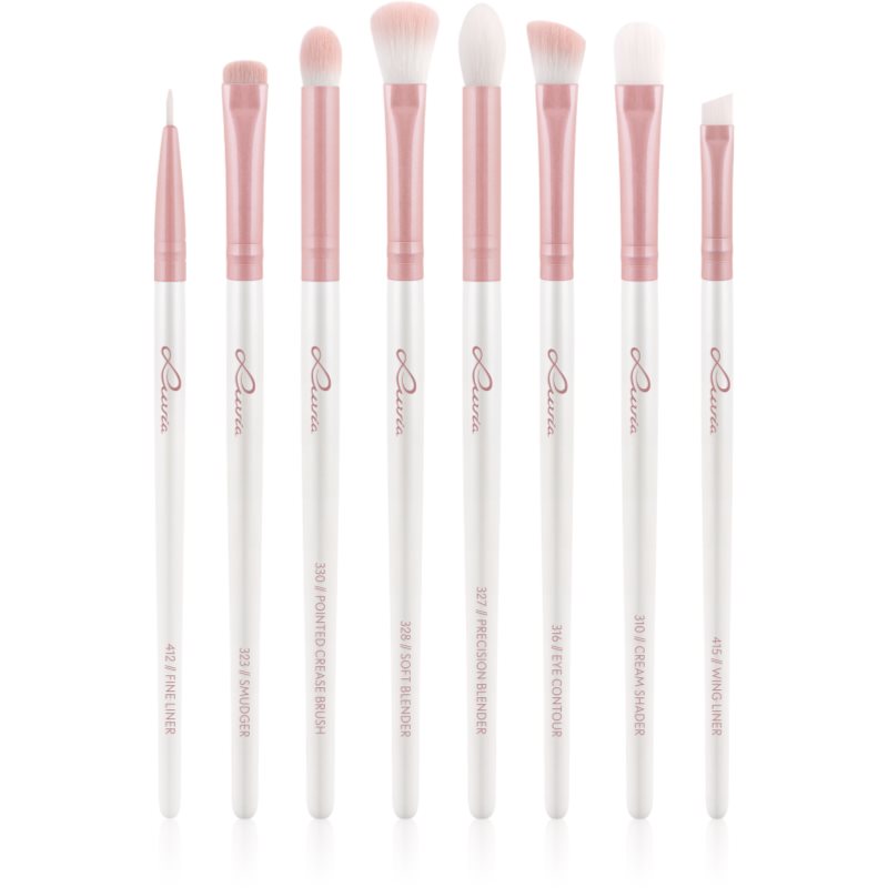 Luvia Cosmetics Prime Vegan All Eye Want ecset szett szemre Candy (Pearl White / Rose) 8 db-Ár