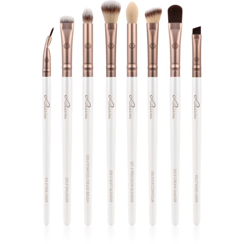 Luvia Cosmetics Prime Vegan All Eye Want ecset szett szemre Pearl White / Metallic Coffee Brown-Ár