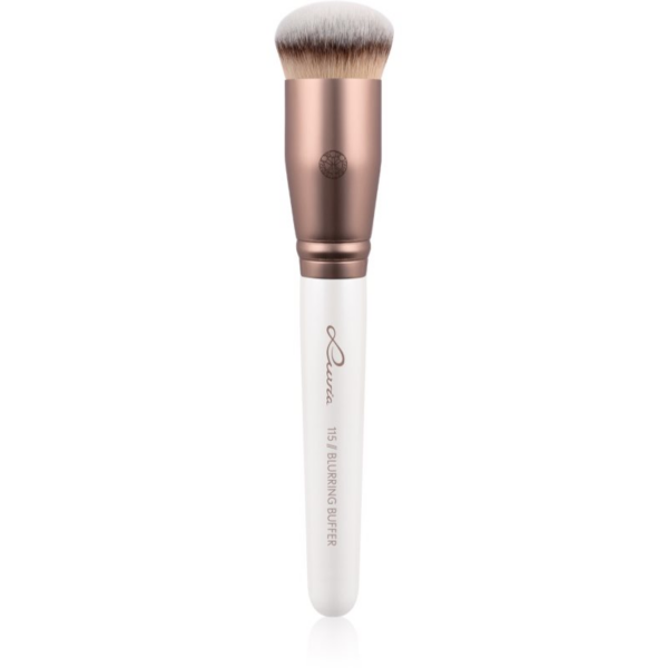 Luvia Cosmetics Prime Vegan Blurring Buffer highlighter és púderecset 115 (Pearl White / Metallic Coffee Brown) 1 db-Ár