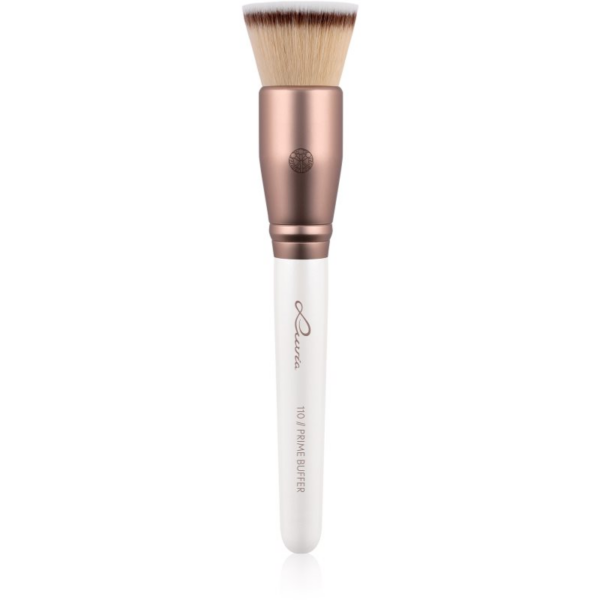 Luvia Cosmetics Prime Vegan Prime Buffer kúpos ecset sminkeléshez Pearl White / Metallic Coffee Brown 1 db-Ár