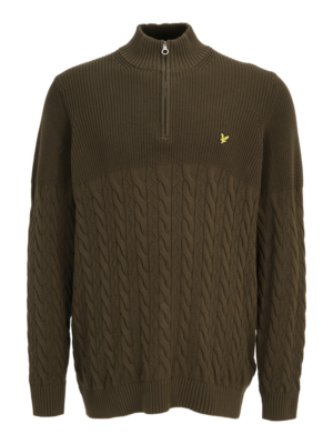 Lyle & Scott Big&Tall Pulóver  csokoládé / sárga / olíva-Ár